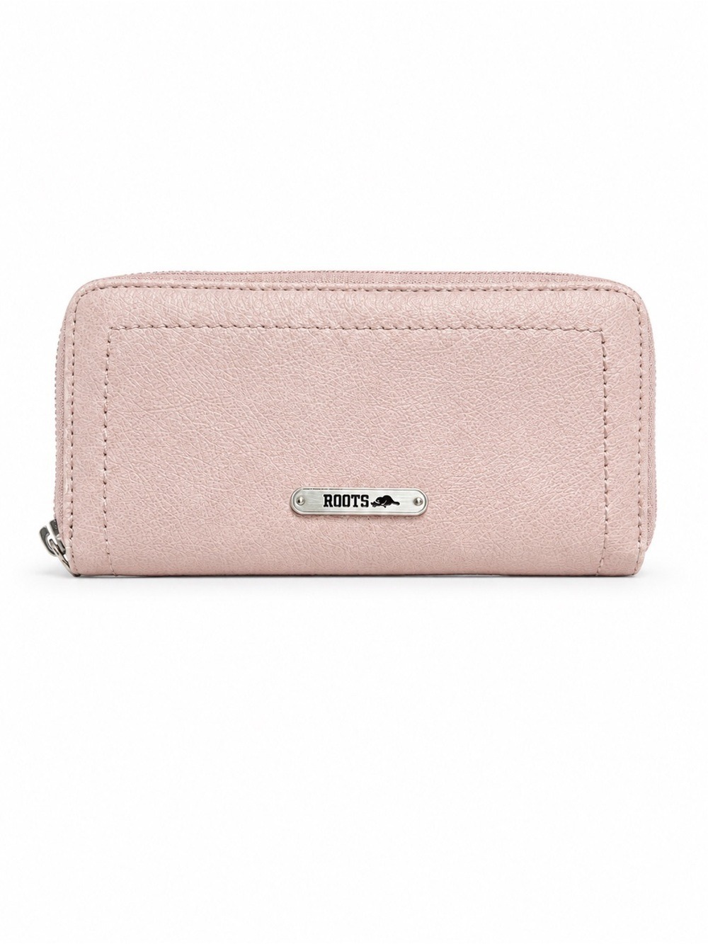 Roots Blush Pink Zip Around Continental Wallet